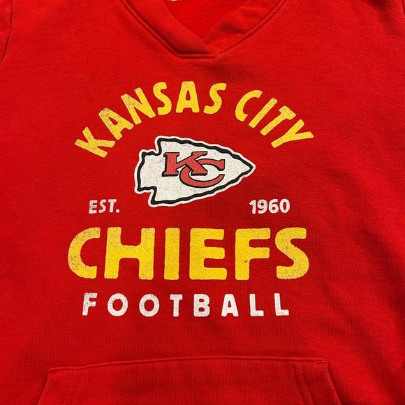 Kansas City Chiefs Football Women's Size Medium Pullover Hoodie Sweatshirt - Picture 2 of 5